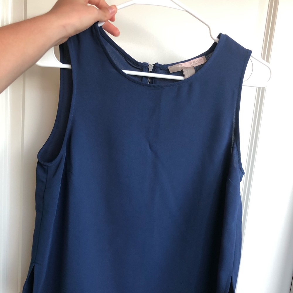 Navy blue top